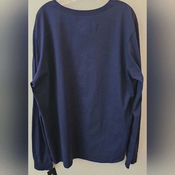 Nike Men's College Navy Blue Long Sleeve Tee Sz XL NWT - Picture 3 of 6
